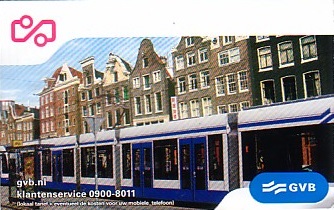 Communication of the city: Amsterdam (Holandia) - ticket abverse