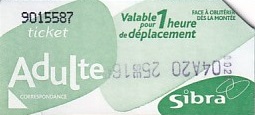 Communication of the city: Annecy (Francja) - ticket abverse. <IMG SRC=img_upload/_0wymiana2.png>