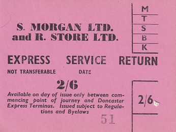 Communication of the city: Armthorpe (Wielka Brytania) - ticket abverse. 