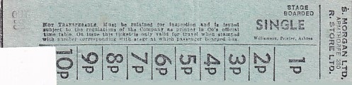 Communication of the city: Armthorpe (Wielka Brytania) - ticket abverse. 