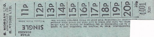 Communication of the city: Armthorpe (Wielka Brytania) - ticket reverse