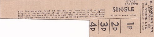 Communication of the city: Armthorpe (Wielka Brytania) - ticket abverse. 