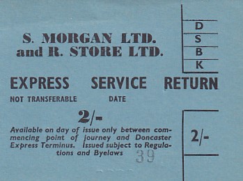 Communication of the city: Armthorpe (Wielka Brytania) - ticket abverse. 