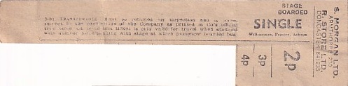 Communication of the city: Armthorpe (Wielka Brytania) - ticket abverse. 