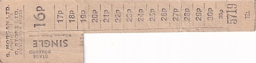 Communication of the city: Armthorpe (Wielka Brytania) - ticket reverse