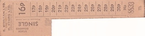 Communication of the city: Armthorpe (Wielka Brytania) - ticket reverse