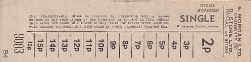 Communication of the city: Armthorpe (Wielka Brytania) - ticket abverse. 