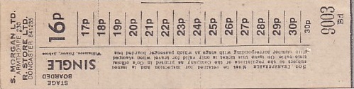 Communication of the city: Armthorpe (Wielka Brytania) - ticket reverse