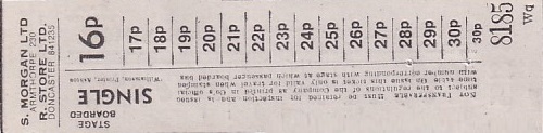 Communication of the city: Armthorpe (Wielka Brytania) - ticket reverse