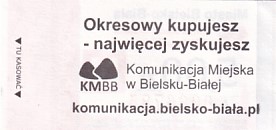 Communication of the city: Bielsko-Biała (Polska) - ticket reverse