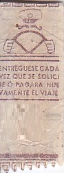 Communication of the city: Bahía Blanca (Argentyna) - ticket reverse
