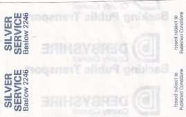 Communication of the city: Baslow (Wielka Brytania) - ticket abverse. 