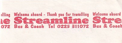 Communication of the city: Bath (Wielka Brytania) - ticket abverse. 