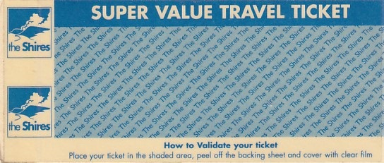 Communication of the city: Bedford (Wielka Brytania) - ticket abverse. 