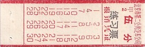 Communication of the city: Běijīng [北京] (Chiny) - ticket abverse. bilet autobusowy