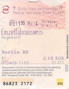 Communication of the city: Berlin (Niemcy) - ticket abverse. <IMG SRC=img_upload/_0wymiana2.png>