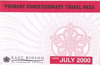 Communication of the city: Beverley (Wielka Brytania) - ticket abverse. 