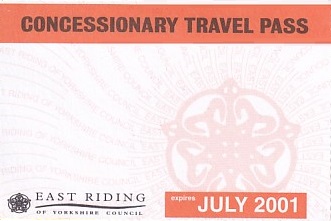 Communication of the city: Beverley (Wielka Brytania) - ticket abverse. 
