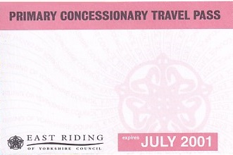 Communication of the city: Beverley (Wielka Brytania) - ticket abverse. 