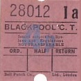 Communication of the city: Blackpool (Wielka Brytania) - ticket abverse