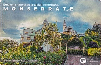 Communication of the city: Bogotá (Kolumbia) - ticket abverse. bilet na
miejską kolejkę linową
na Monserrate