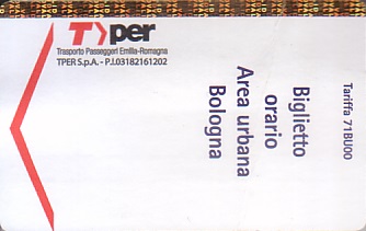 Communication of the city: Bologna (Włochy) - ticket abverse. 