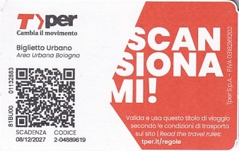 Communication of the city: Bologna (Włochy) - ticket abverse. 