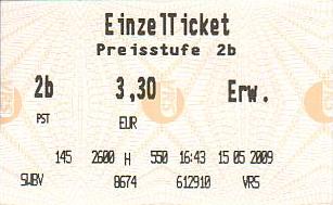 Communication of the city: Bonn (Niemcy) - ticket abverse. 