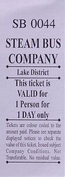 Communication of the city: Bowness-on-Windermere (Wielka Brytania) - ticket abverse. bardzo niski nr seryjny