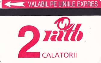 Communication of the city: Bucureşti (Rumunia) - ticket abverse. 