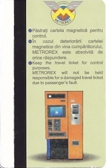 Communication of the city: Bucureşti (Rumunia) - ticket abverse. 