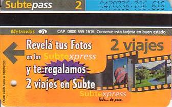 Communication of the city: Buenos Aires (Argentyna) - ticket abverse. 
