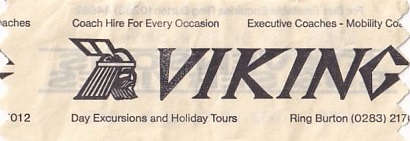 Communication of the city: Burton upon Trent (Wielka Brytania) - ticket abverse.