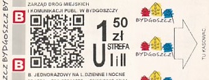 Communication of the city: Bydgoszcz (Polska) - ticket abverse. <IMG SRC=img_upload/_0wymiana2.png>