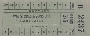 Communication of the city: Carstairs (Wielka Brytania) - ticket abverse