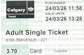 Communication of the city: Calgary (Kanada) - ticket abverse. (data na bilecie: 26.03.2024)
<IMG SRC=img_upload/_0wymiana2.png>