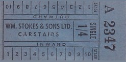 Communication of the city: Carstairs (Wielka Brytania) - ticket abverse