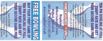 Communication of the city: Chelmsford (Wielka Brytania) - ticket reverse