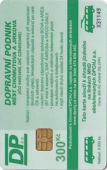 Communication of the city: Chomutov (Czechy) - ticket reverse