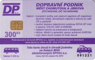 Communication of the city: Chomutov (Czechy) - ticket reverse