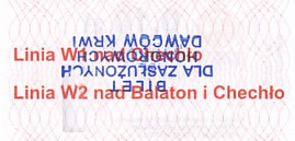 Communication of the city: Chrzanów (Polska) - ticket reverse