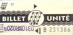 Communication of the city: Clermont-Ferrand (Francja) - ticket abverse