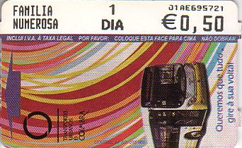 Communication of the city: Coimbra (Portugalia) - ticket abverse. 