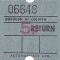 Communication of the city: Colwyn Bay (Wielka Brytania) - ticket abverse