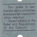 Communication of the city: Colwyn Bay (Wielka Brytania) - ticket reverse