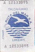Communication of the city: Talcahuano (Chile) - ticket abverse