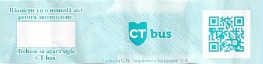 Communication of the city: Constanța (Rumunia) - ticket reverse