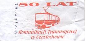 Communication of the city: Częstochowa (Polska) - ticket reverse