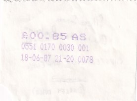 Communication of the city: Darley Dale (Wielka Brytania) - ticket abverse.