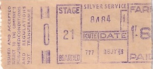 Communication of the city: Darley Dale (Wielka Brytania) - ticket abverse